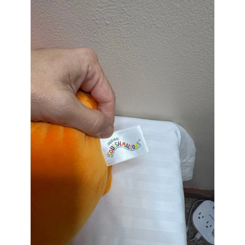 Squishmallows HugMees Avery Duck Pumpkin‎ Halloween Plush 14in